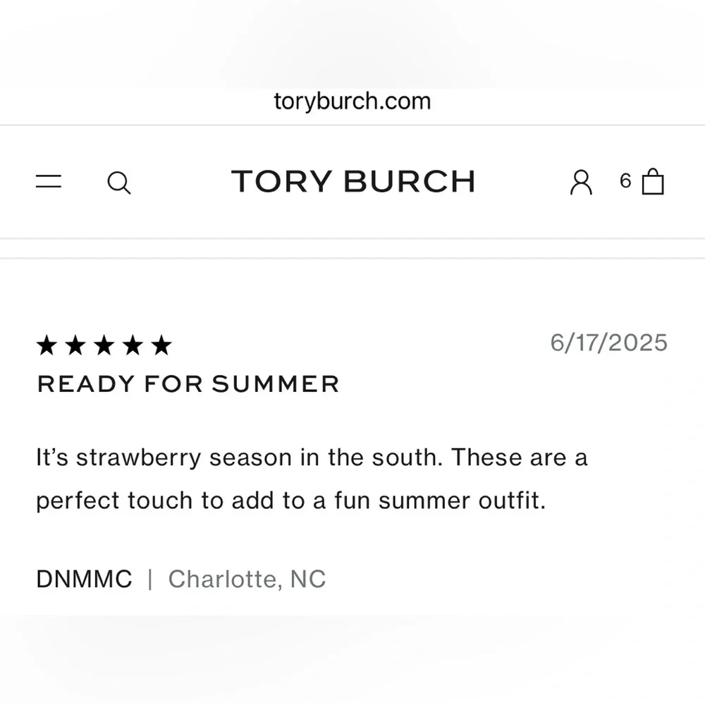 Tory Burch Strawberry Earrings